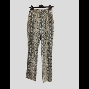 Snakeskin Print Pants